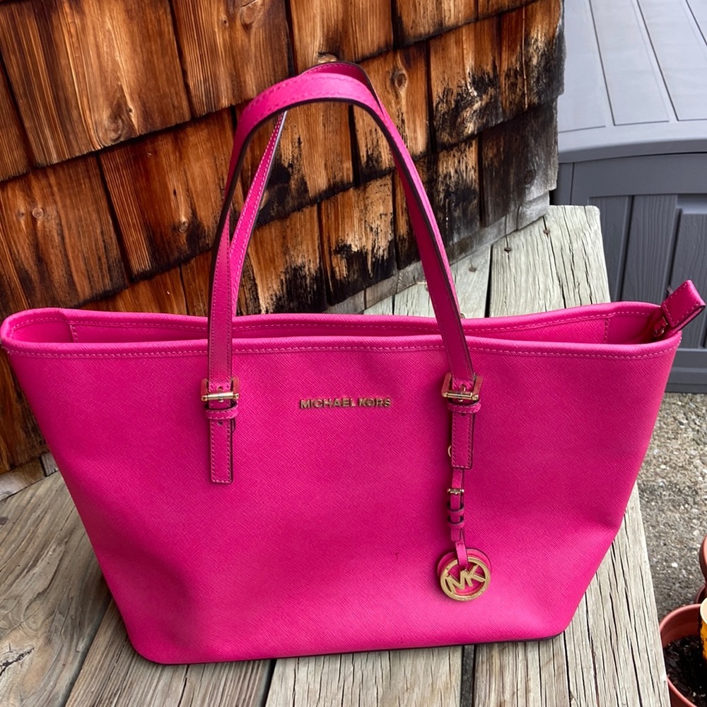Pink Michael Kors tote